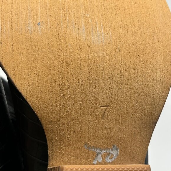 A Rider Girl Ankle Boot, Eleanor Faux Snake Skin Size 7 Western Cowgirl - Picture 6 of 7